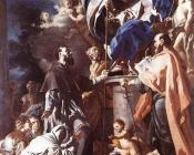 弗朗西斯科 索利梅纳 : St Bonaventura Receiving The Banner Of St Sepulchre From The Madonna